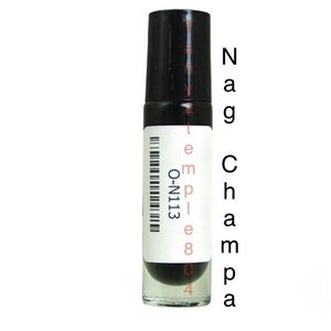 Nag Champa Fragrance Oil 1/3 Glass Roll-On Bottle